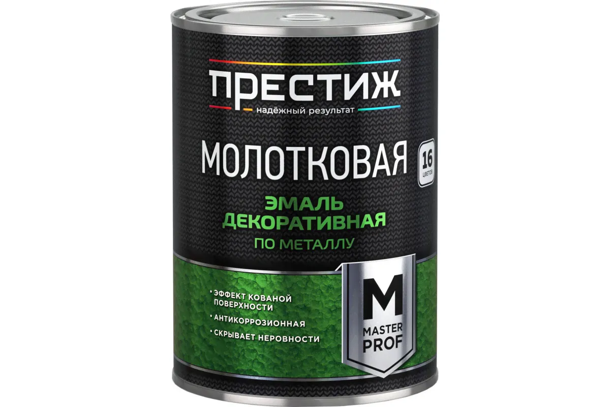 Краска молотковая 3в1 Престиж 2,5 л шоколадная-0