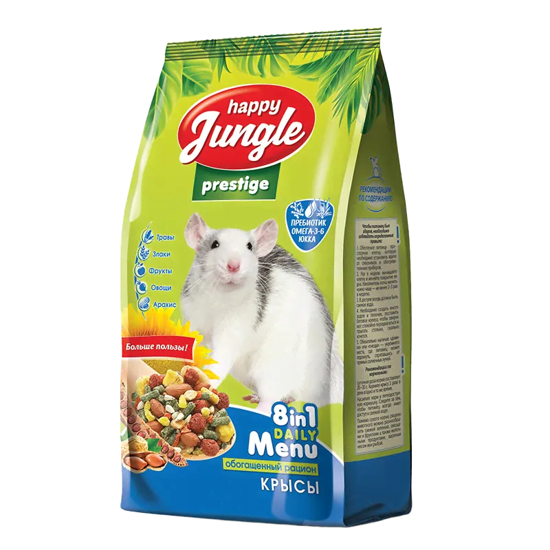 Корм Happy jungle Престиж для крыс