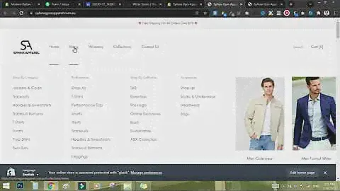 Shopify Prestige theme  - Tutorial recording for editing Mega Menu and image #shopify #shopifythemes