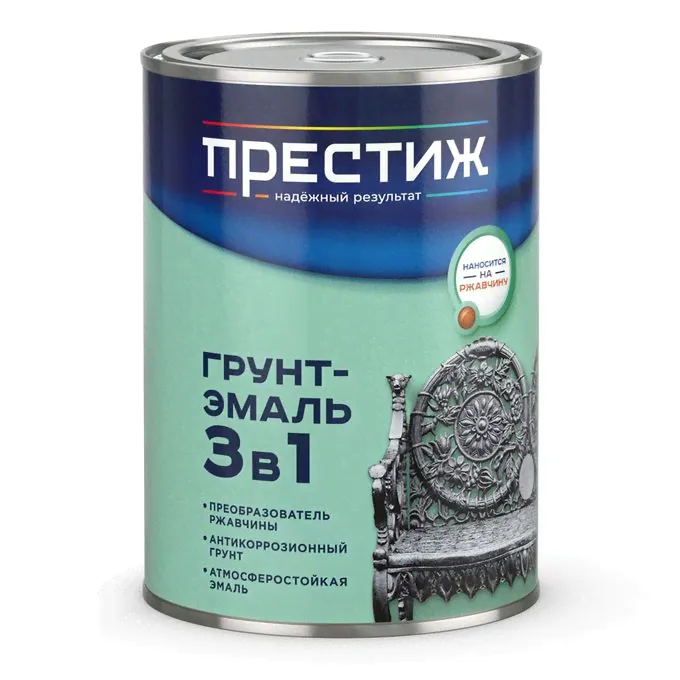 Грунт-эмаль по ржавчине ПРЕСТИЖ 3в1-1