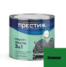 Грунт-эмаль 3 в 1 Престиж "Зеленая" 1,9л