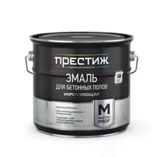 Эмаль для бетонных полов укрепляющая Престиж, полуматовая, 4 кг, серая