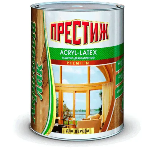 Лак акрил.по дер. ACRYLLATEX "Престиж" 0,9л