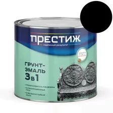 Эмаль по ржавчине 3в1 1,9кг черная Престиж