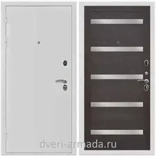 Дверь входная Армада Престиж Белая шагрень / МДФ 16 мм СБ-14 Эковенге стекло