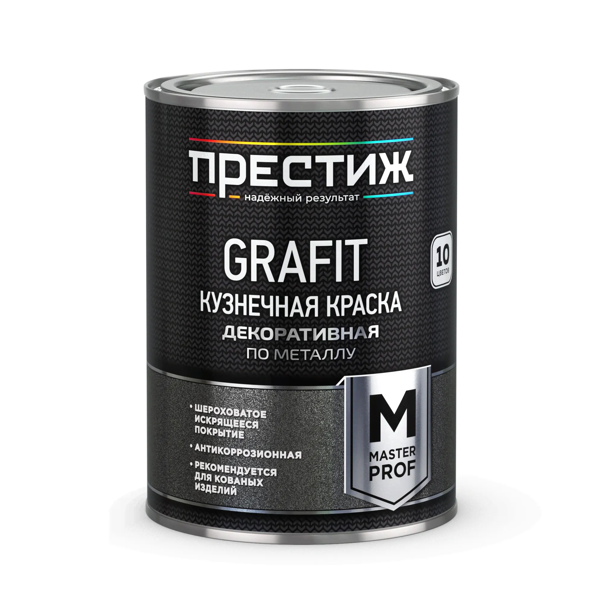 Краска кузнечная ПРЕСТИЖ Черная. 0,9кг